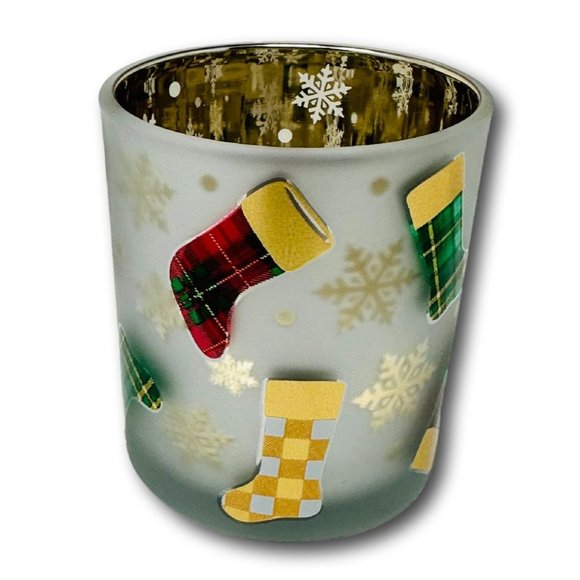 Yankee Candle Christmas Stockings Votive Holder with Mistletoe Votive - Picture 3 of 6